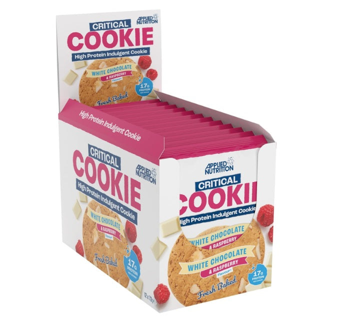 Critical Cookie 12 x 73g - White Chocolate & Raspberry