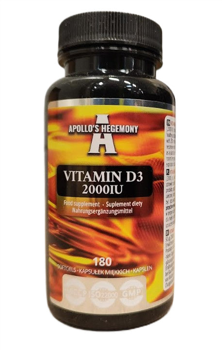Vitamin D3 2000IU 180 softgels - Original