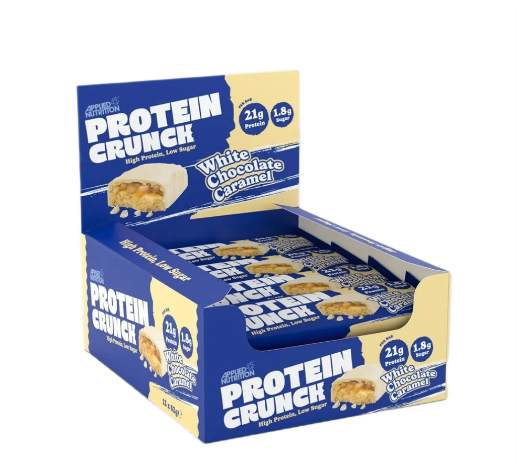 Applied Protein Crunch Bar 12 x 62g - White Chocolate Caramel