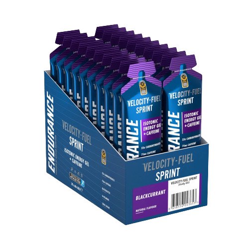 Endurance Sprint Gel + Caffeine 20 x 60g - Blackcurrant