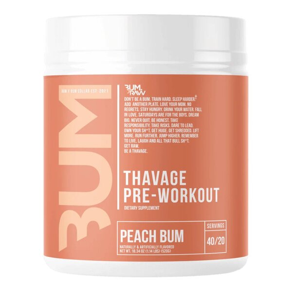 Thavage Pre-Workout 520g - Peach Bum