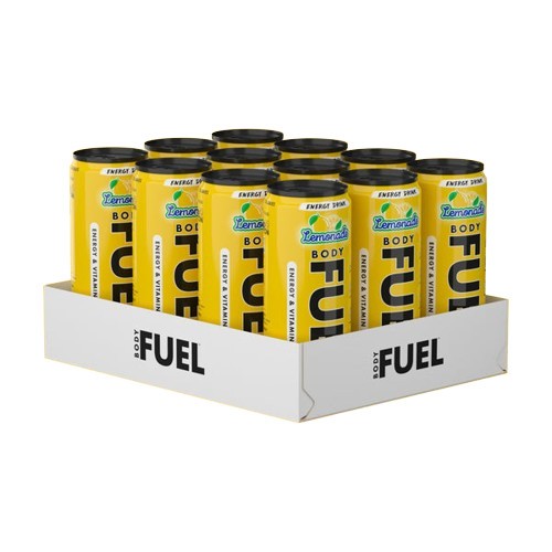 Bodyfuel Energy Cans 12 x 330ml - Lemonade