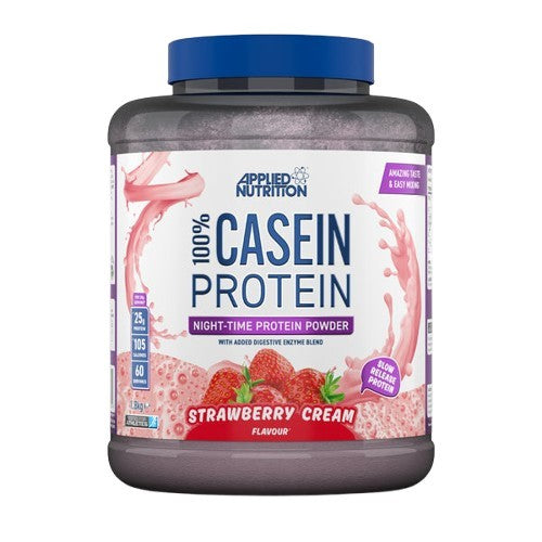 100% Casein Protein 1800g - Strawberry Cream