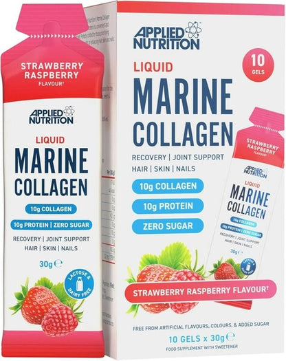 Liquid Marine Collagen 10 x 30g - Strawberry Raspberry