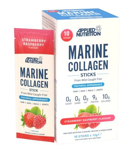 Marine Collagen Sticks 10 x 12g - Strawberry Raspberry