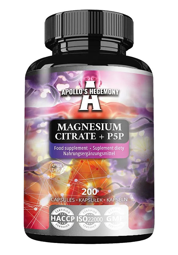 Magnesium Citrate + P5P 200 caps - Original